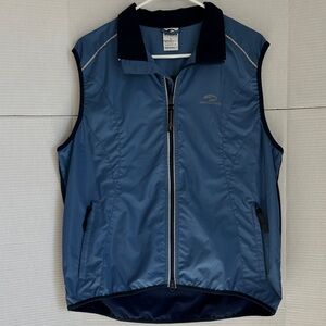 Brooks Women’s Running Vest, Size L, blue/navy